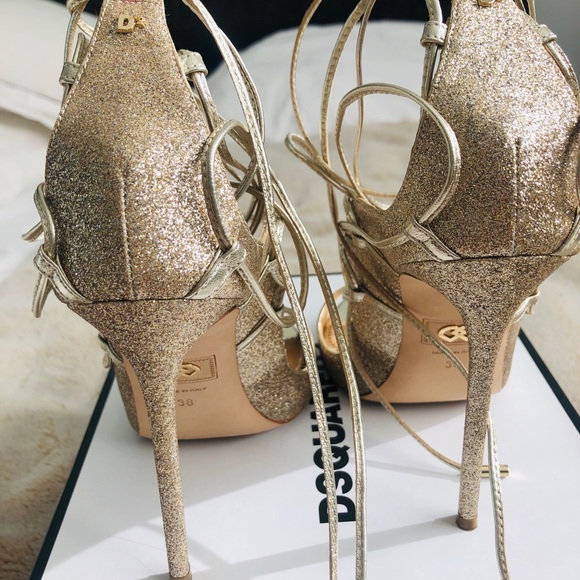 DSQUARED2 RIRI Sandal Gold  BOX AND DUST BAG  38 - Picture 6 of 8